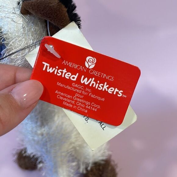 American Greetings 8.5" Carlton Cards Kitty Cat Poseable Twisted Whiskers Plush - Picture 7 of 7